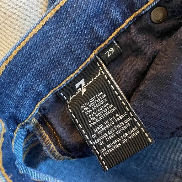 7 FOR ALL MANKIND Distressed Ankle Skinny Jeans - Picture 4 of 6